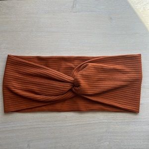 Burnt Orange Turban Twist Headband